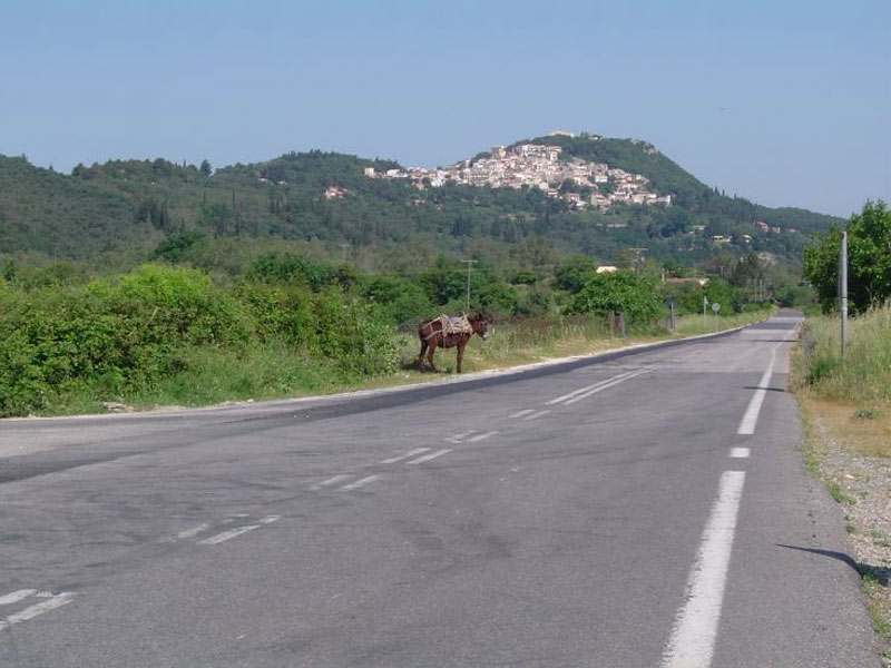 Pelekas on Corfu Island in Greece